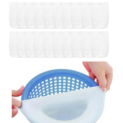 20 Stück Pool Skimmer Socken Filtersocken, Hochwertige Skimmersocke für Skimmerkorb, Wiederverwendbare Feinfilter-Siebnetze für Pools & Schwimmbecken, Ideal zur optimalen Filterung von Blättern von MATSOONY