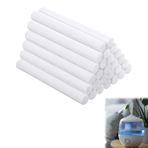 Duftstäbchen Nachfüllpack, 100 Stück Aroma Diffusor Nachfüllstäbchen (8x100mm) Hochwertige Baumwollfilter & Filter Ersatzdochte Kit, Für Luftbefeuchter & Aroma Diffusor in Büro von MATSOONY