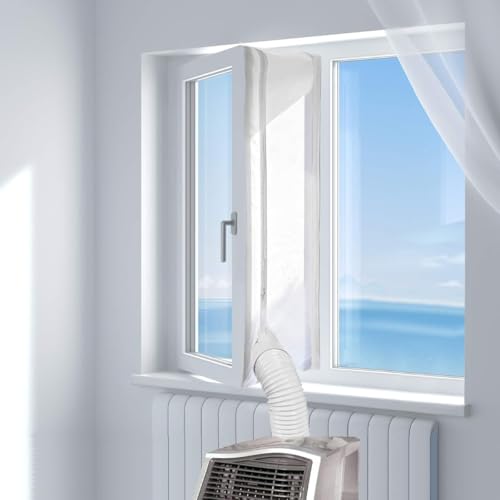 Fensterabdichtung für Mobile Klimageräte, 4M Mobile Klimaanlage Fensterdichtung Silberbeschichtete Manschette, Ideal für einflügelige Fenster, breite Fensterbänke tiefe Altbau-Flügelfenster Fensterabdichtung für Mobile Klimageräte, 4M Mobile Klimaanlage Fensterdichtung Silberbeschichtete Manschette, Ideal für einflügelige Fenster, breite Fensterbänke tiefe Altbau-Flügelfenster von MATSOONY