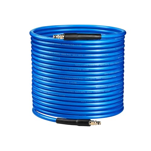 15m Hochdruckreiniger Ersatzschlauch für Kärcher K Serie Hochdruckreiniger K2 K3 K4 K5 K6 K7 Click Plug Quick Connector 180 bar Blau von MATXREE
