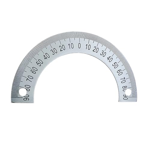 1 Stück 60 mm 80 mm 120 m 240 mm Halbkreis-Zifferblatt Skala Identifikation Zifferblatt Grad abgestufter Winkelmesser 180 Grad für Werkzeugmaschine (60 x 40 x 2 mm) von MATYASIGO