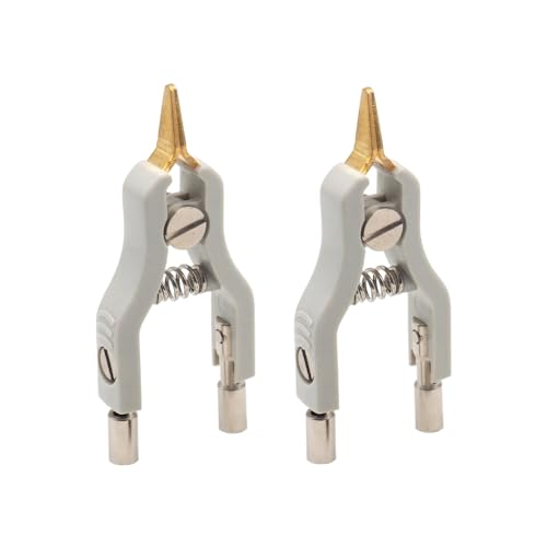 2PCS Kupfer LCR Kelvin Test Clip Brücke Test Clip Mikroresistivität Clip Test Clamp Prüfung Instrument Zubehör von MATYASIGO