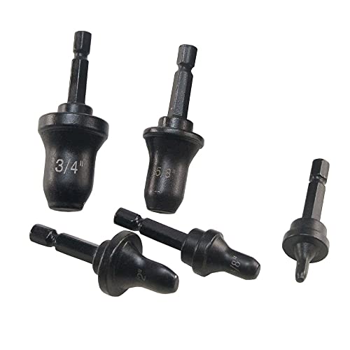 5 Stück/Set Imperial Tube Pipe Expander Support für Klimaanlage Swaging Tool Flaring Spin Set 3/4 5/8 1/2 3/8 1/4 von MATYASIGO