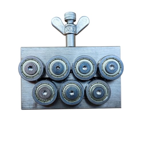 Manuelles Kabel mit 7 Rädern, Glätteisen, 1–2,5 mm/0–1,0 mm, Kupfer, Edelstahl, Eisendraht, Glättmaschine (0–1,0 mm (V-Slot) von MATYASIGO