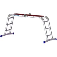 Mauderer Bavaria Sechsgelenkleiter als Behelfsgerüst mit Rastgelenk und gebogener Traverse 981-6 Kofferraumleiter 4x3 Sprossen Mauderer Bavaria Sechsgelenkleiter als Behelfsgerüst mit Rastgelenk und gebogener Traverse 981-6 Kofferraumleiter 4x3 Sprossen von MAUDERER ALUTECHNIK
