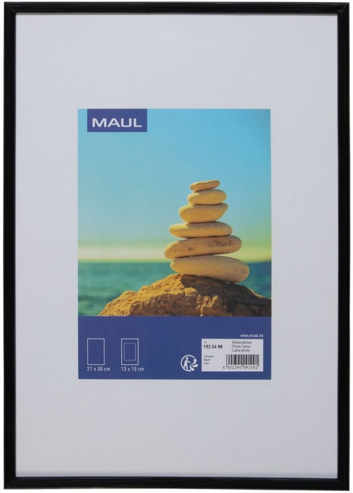 MAUL Bilderrahmen Bilderrahmen Maulart Kunststoff / Kunststoffglas 20,2x29,2cm schwarz MAUL Bilderrahmen Bilderrahmen Maulart Kunststoff / Kunststoffglas 20,2x29,2cm schwarz von MAUL