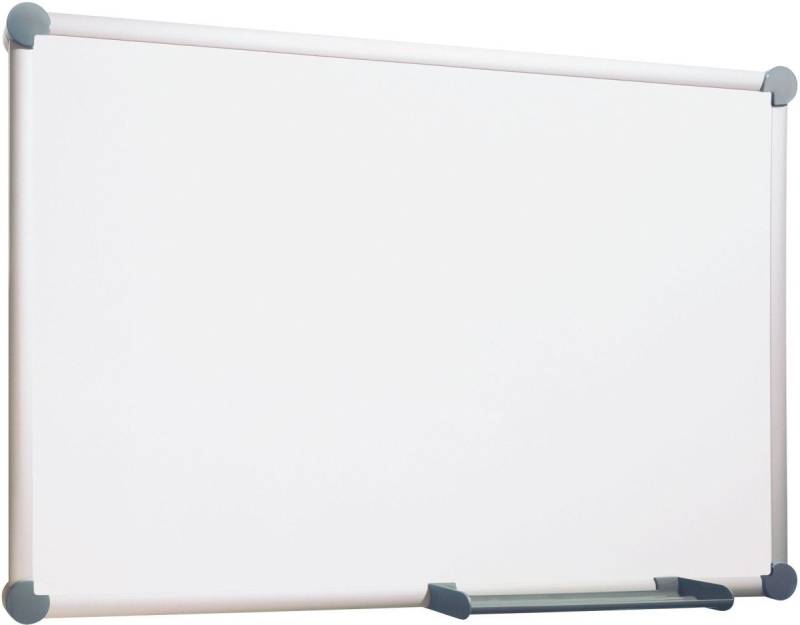 MAUL Magnettafel Whiteboard 2000 Maulpro Emaille 90x180cm Ecken grau von MAUL