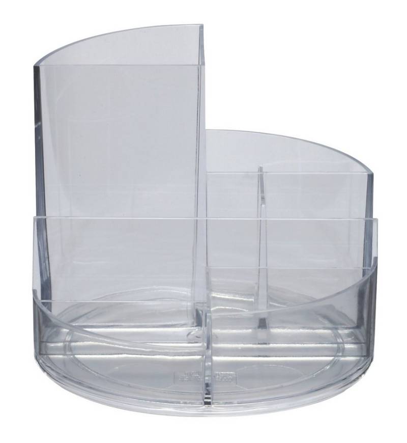 MAUL Tischaufsatz Rundbox Durchmesser 14cm Höhe 12,5cm glasklar. von MAUL