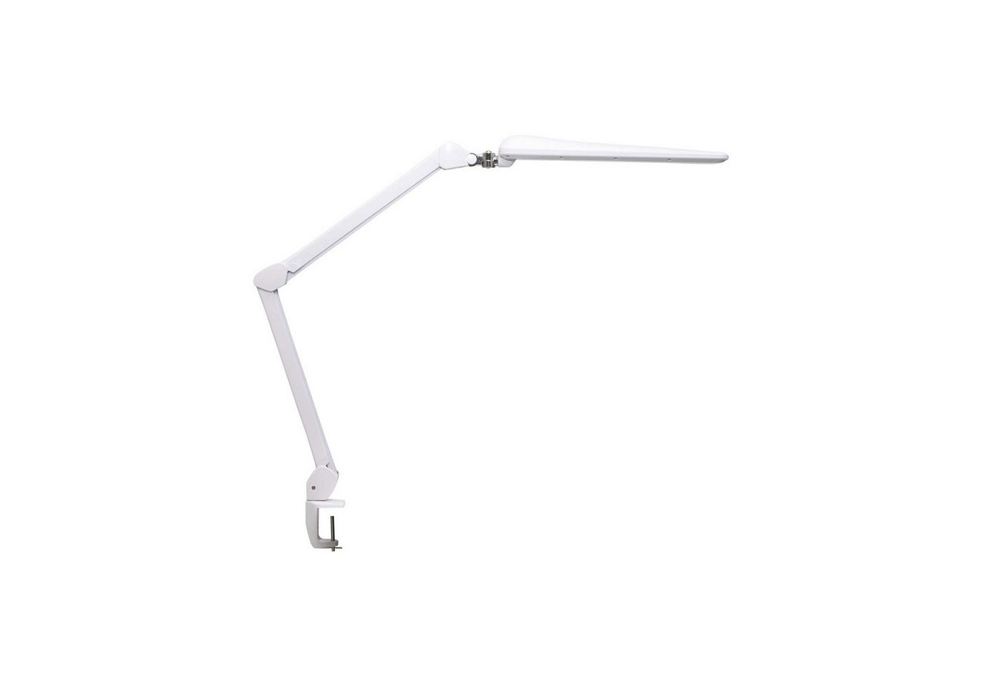 MAUL Tischleuchte MAUL Tischleuchte MAULcraft LED 6.500 K dimmbar Klemmfuß weiß, LED wechselbar von MAUL