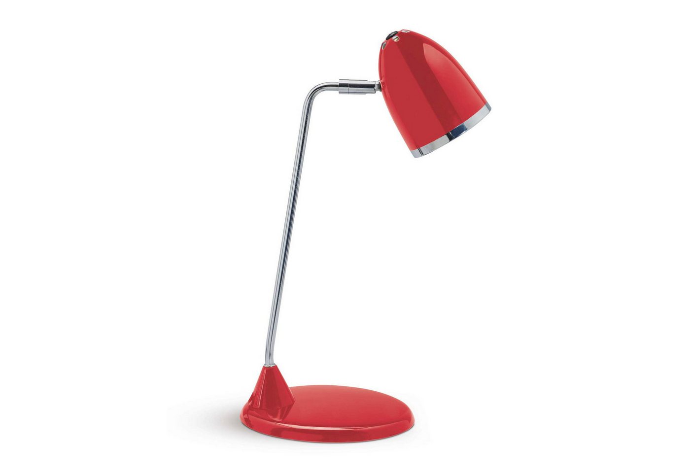 MAUL Tischleuchte MAUL Tischleuchte MAULstarlet E27 LED 3.000 K Standfuß rot, LED wechselbar von MAUL