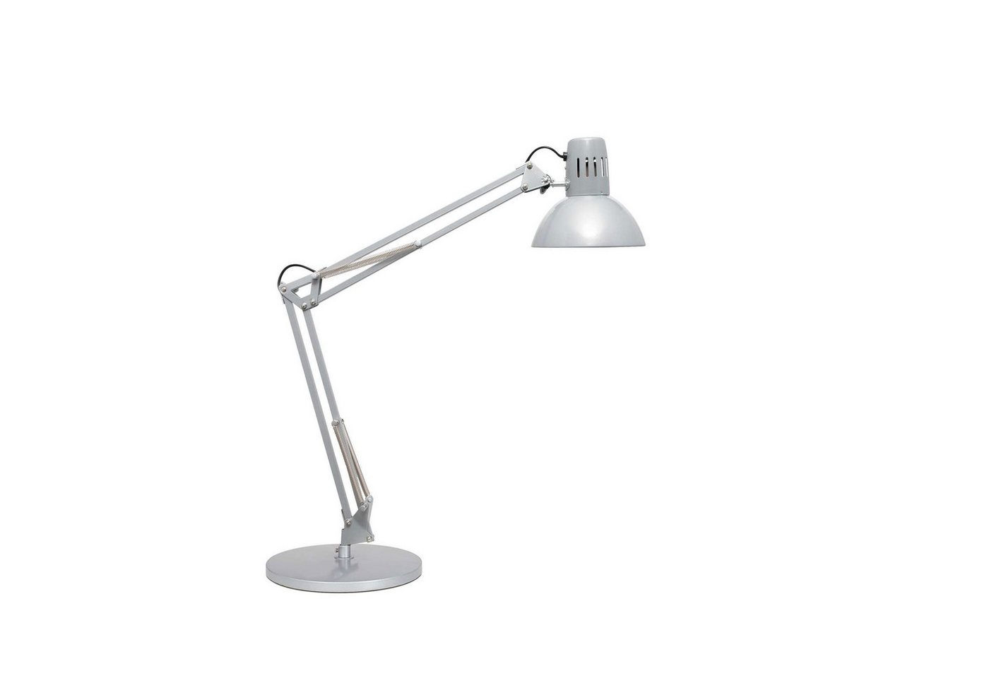 MAUL Tischleuchte MAUL Tischleuchte MAULstudy E27 LED 3.000 K Standfuß silber, LED wechselbar von MAUL