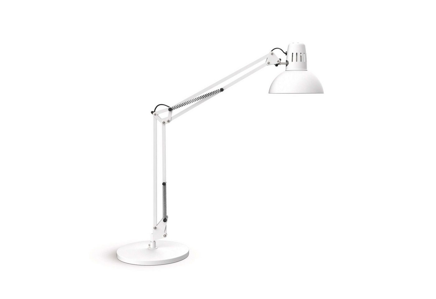 MAUL Tischleuchte MAUL Tischleuchte MAULstudy E27 ohne Leuchtmittel Standfuß weiß, ohne Leuchtmittel wechselbar von MAUL