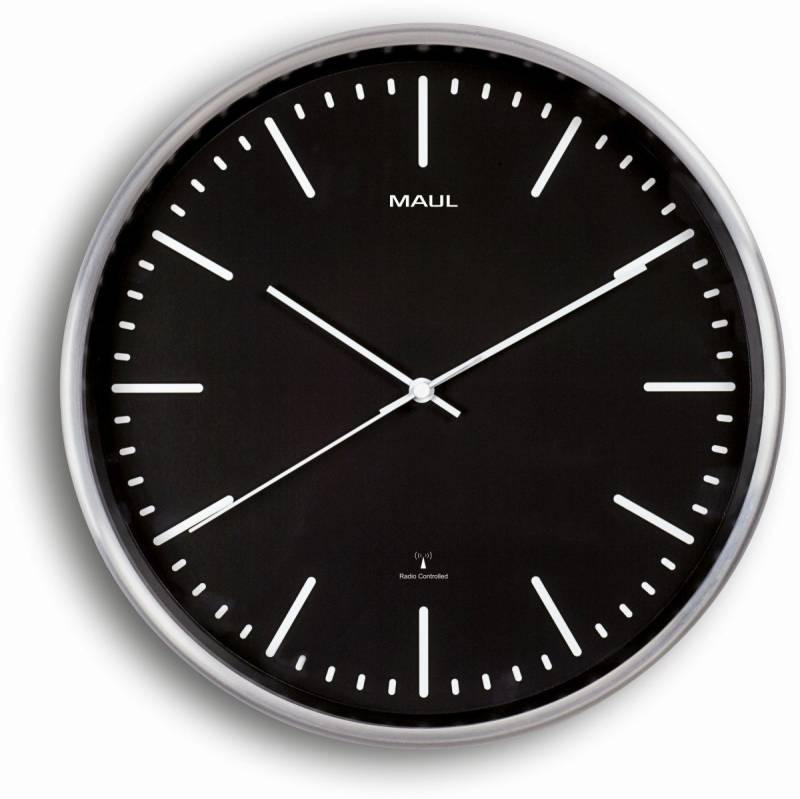 MAUL Uhr Wanduhr Maulfly 30cm schwarz (10 Stück) von MAUL