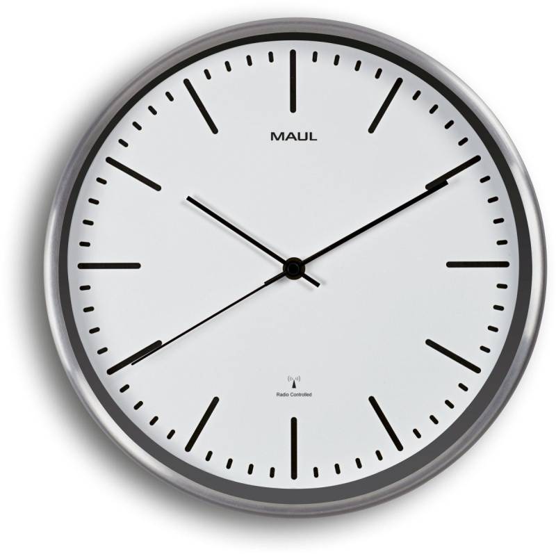 MAUL Uhr Wanduhr Maulfly 30cm weiß (10 Stück) von MAUL