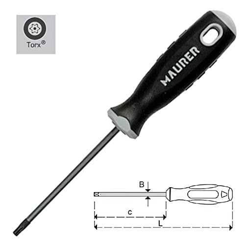 Schraubendreher Torx T 9 x 80 C/Bohrung M Plus 88964 [Maurer Plus] von MAURER