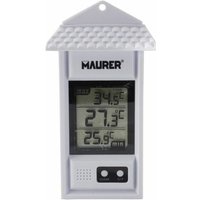 Digitales Thermometer für den Innen- und Außenbereich mit maximaler und minimaler Temperaturanzeige von MAURER