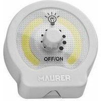 Maurer - Einstellbare LED-Taschenlampe mit Magnet und Haken 220 Lumen von MAURER