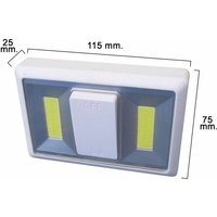 LED-Wandleuchte mit Schalter (Befestigung durch Aufkleber, Magnet oder Schrauben) von MAURER