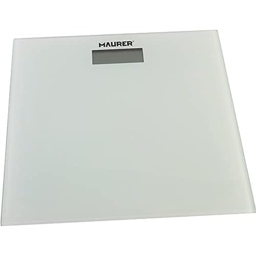 MAURER 5530007 Digitalwaage, Glas, Weiß, 30 x 30 cm, mehrfarbig von MAURER