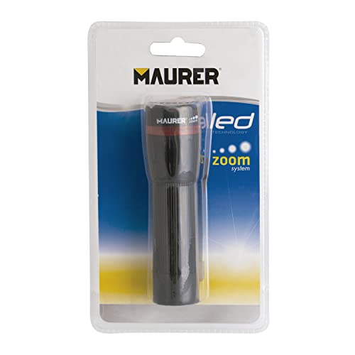 Maurer LED Zoom Taschenlampe 50 Lumen 3aaa Kunststoff von MAURER