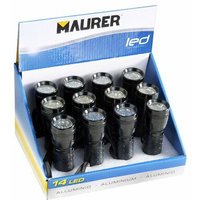 Led-taschenlampe Maurer mit 14 leds, 3 aaa batterien (verkaufsständer 12 stück) von MAURER
