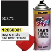 Maurer - Sprühlack Hochtemperaturbeständig Mattschwarz 400 ml. von MAURER