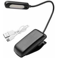 Maurer - LED-Tischlampe mit wiederaufladbarem USB-Clip mit 3 Lichttönen und 3 Helligkeitsstufen Aufsteck-Taschenlampe Leselampe von MAURER