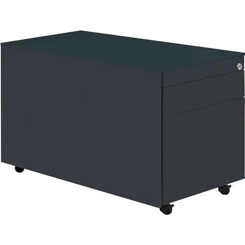 mauser | Schubladencontainer mit Rollen | HxT 520 x 800 mm | 1 Materialschub | 1 Hängeregistratur | anthrazitgrau/anthrazitgrau/anthrazitgrau mauser | Schubladencontainer mit Rollen | HxT 520 x 800 mm | 1 Materialschub | 1 Hängeregistratur | anthrazitgrau/anthrazitgrau/anthrazitgrau von MAUSER