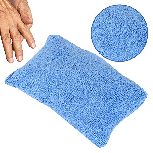 Finger Kontraktur Kissen, Finger Separator, Bettlägerige Altenpflegeauflage, Fingertrenner Bequem mit Frotteeoberfläche für Bettlägerige ältere Menschen Anti Stick Hand Finger Aid Schutz Blau von MAVIS LAVEN