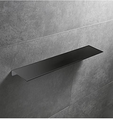 MAVNES Wandregal Space Aluminium Badezimmerregal, Duschregal Duschkabine, schwarzes Regal Badezimmerzubehör Shampoo Rack Badezimmer Regal (Color : Black 60cm) von MAVNES