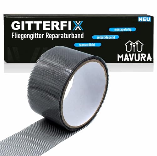 GITTERFIX Fliegengitter Reparaturband Insektenvorhang, Reparatur Set Band wasserdicht selbstklebend von MAVURA