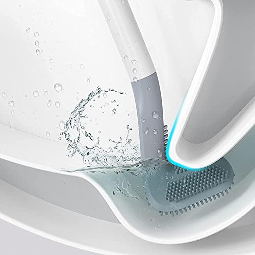 GolfBrush Hygienische Gummi Toilettenbürste Klobürste WC Bürste Toiletten Garnitur Bürstengarnitur Silikon von MAVURA