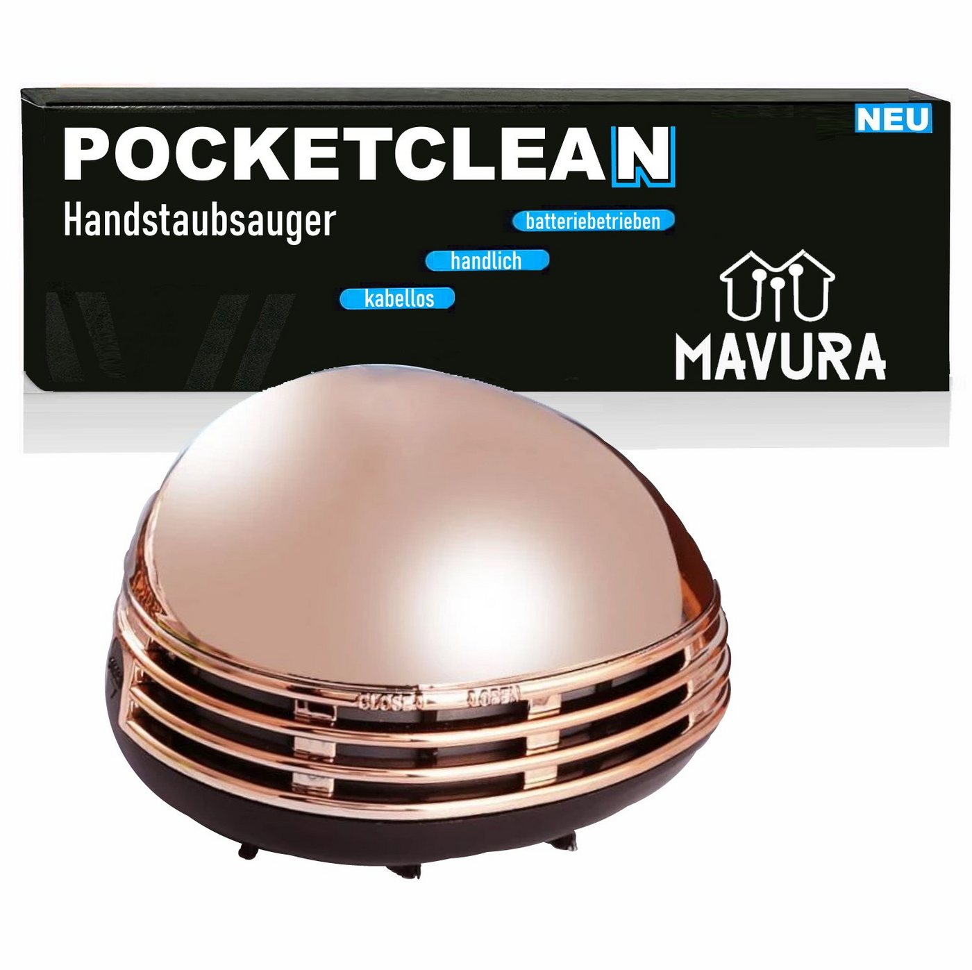 MAVURA Handstaubsauger POCKETCLEAN Tischsauger Tischstaubsauger Handsauger, Handstaubsauger Mini Tisch Staubsauger von MAVURA