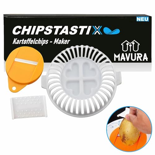 MAVURA CHIPSTASTIX Kartoffelchips Maker Chips Röster Kartoffel, Grill DIY Form Chipsmaker für die Mikrowelle von MAVURA