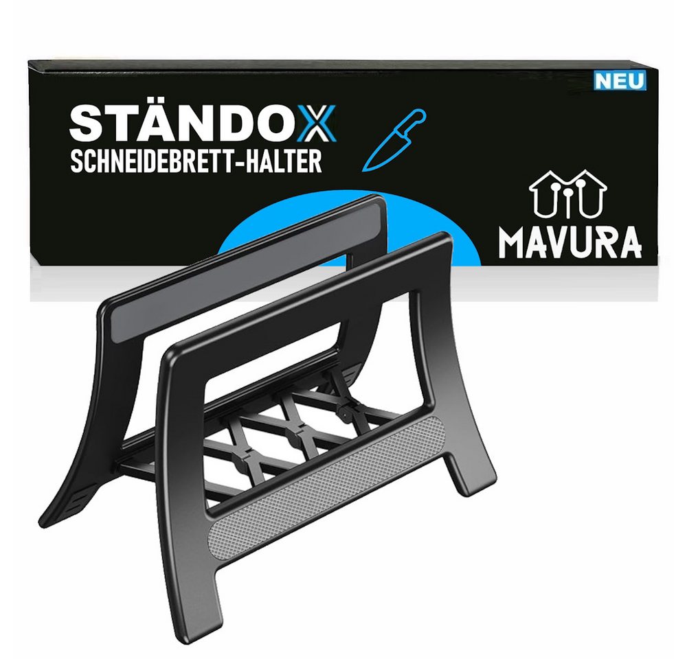 MAVURA Geschirrständer STÄNDOX Schneidebrett Halter Schneidebrettständer Brettchenhalter, Deckelhalter Ständer in Schwarz MAVURA Geschirrständer STÄNDOX Schneidebrett Halter Schneidebrettständer Brettchenhalter, Deckelhalter Ständer in Schwarz von MAVURA