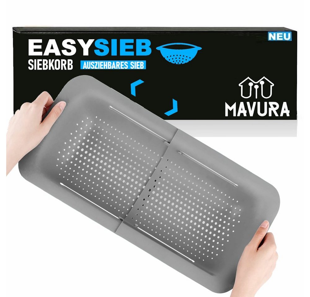 MAVURA Küchensieb EASYSIEB Ausziehbares Spülbeckensieb Abtropfsieb, Siebkorb Waschbecken Abflusssieb ausziehbar MAVURA Küchensieb EASYSIEB Ausziehbares Spülbeckensieb Abtropfsieb, Siebkorb Waschbecken Abflusssieb ausziehbar von MAVURA