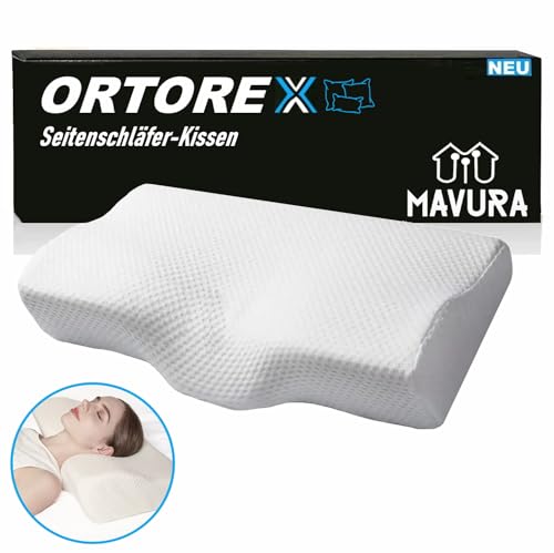 MAVURA ORTOREX FITSLEEP Ergonomisches Nackenstützkissen Nackenkissen Schlaf Kopfkissen Kissen Rückenschläfer Seitenschläfer Kissen von MAVURA