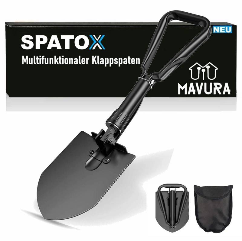 MAVURA Spaten SPATOX Klappspaten Klapp Spaten Mini Klappschaufel, mit Hacke Camping Schaufel Spaten Säge Axt Outdoor von MAVURA