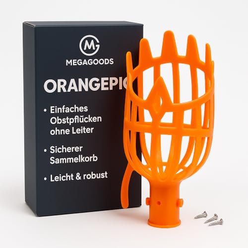 Obstpflücker Kunststoff Erntehilfe für hohe Bäume Loquat Pflaume DE. von MAVURA
