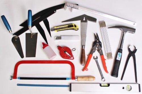 Dachdecker-Werkzeuge-Satz 31-tlg Gesellen-Lehrlinge-Sortiment Werkzeug Dach Wand von myMAW