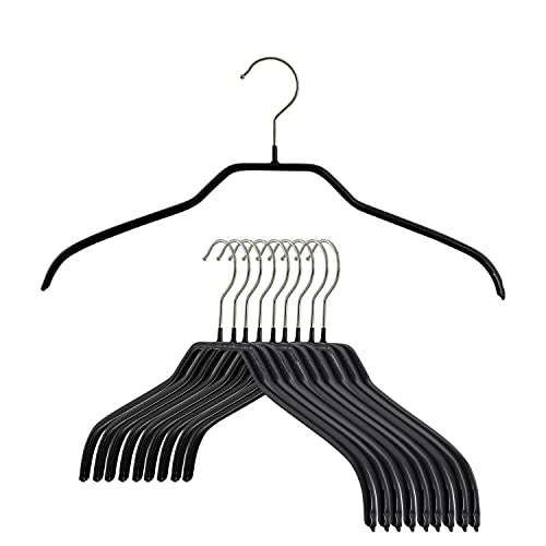 MAWA von Reston Macan Lloyd Silhouette leicht dünn rutschfest platzsparend 41/F Kleiderbügel, schwarz, Set of 10 MAWA von Reston Macan Lloyd Silhouette leicht dünn rutschfest platzsparend 41/F Kleiderbügel, schwarz, Set of 10 von MAWA