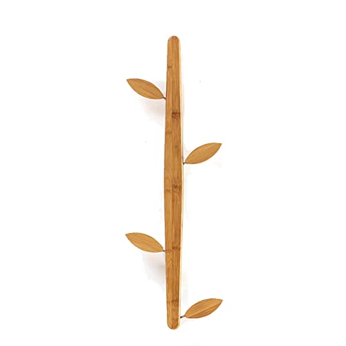 MAWERDCXG Wandhaken Wandmantel RAC Mantel Hakengestell Moderne Wandhalterung Rahmen mit 4 abnehmbaren Haken kann Baseballkappe Geldbörsenhalter speichern Garderobenhaken(Natural) von MAWERDCXG