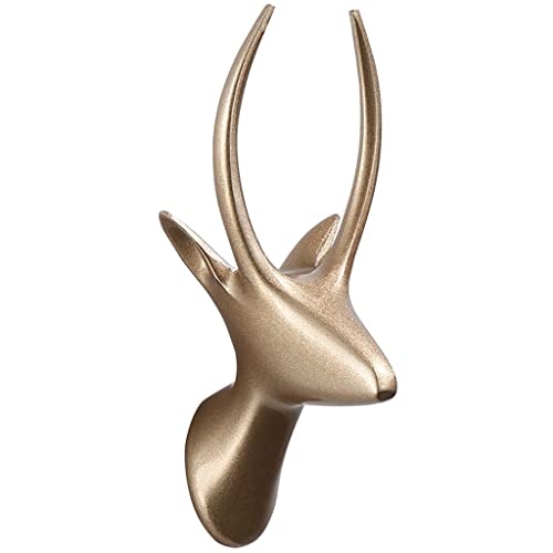 Wandhaken Mantelhaken Wandmontierter europäischer Stil Moderner Single Hook Works Perfekt for Mäntel Jacken Hatternes Tücher Garderobenhaken(Gold,B) von MAWERDCXG