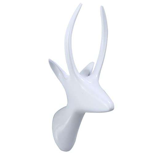 Wandhaken Mantelhaken Wandmontierter europäischer Stil Moderner Single Hook Works Perfekt for Mäntel Jacken Hatternes Tücher Garderobenhaken(White,B) von MAWERDCXG
