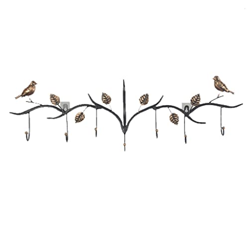 Wandhaken Wandmontierter Kleidergestell Kreative Hochleistungsmantel Rack Hängende Mantel Hut Schlüssel Regenschirm Handtuch oder Bademantel anwenden Wohnzimmer Garderobenhaken(7 hooks) von MAWERDCXG