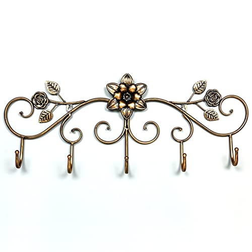 Wandhaken Wandmontierter Mantel Rack Heavy Duty Coat Hooks Wandmontage Retro Europäischen Stil for Badezimmer Wohnzimmer Schlafzimmer Garderobenhaken(B) von MAWERDCXG