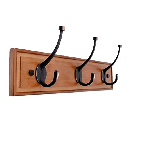 Wandhaken Wandmontierter Mantel Rack Key Halter for Wand Kreative Hochleistungsmantel Hängende Hut Schlüssel Regenschirm Handtuch oder Bademantel Garderobenhaken(B,3 hooks) von MAWERDCXG