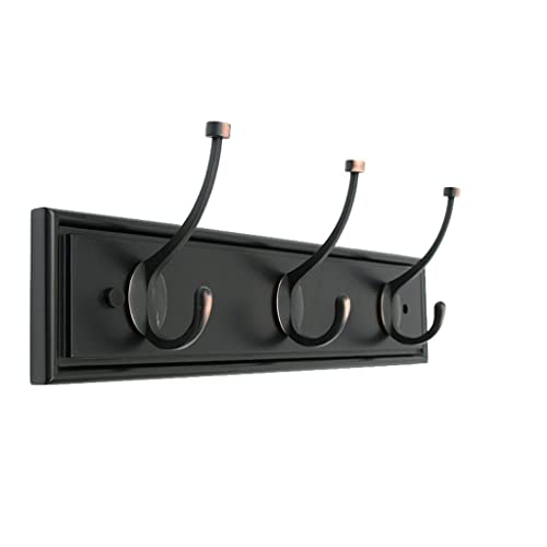 Wandhaken Wandmontierter Mantel Rack Key Halter for Wand Kreative Hochleistungsmantel Hängende Hut Schlüssel Regenschirm Handtuch oder Bademantel Garderobenhaken(C,3 hooks) von MAWERDCXG
