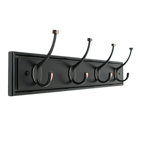 Wandhaken Wandmontierter Mantel Rack Key Halter for Wand Kreative Hochleistungsmantel Hängende Hut Schlüssel Regenschirm Handtuch oder Bademantel Garderobenhaken(C,4 hooks) von MAWERDCXG