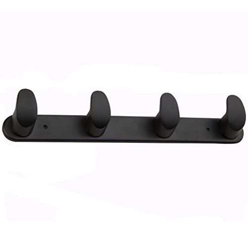 Wandhaken Wandmontierter Mantel Rack Key Storage Gerät Haken Badezimmer Eingang Wandmantel Aufhänger Schwarz Garderobenhaken(M) von MAWERDCXG